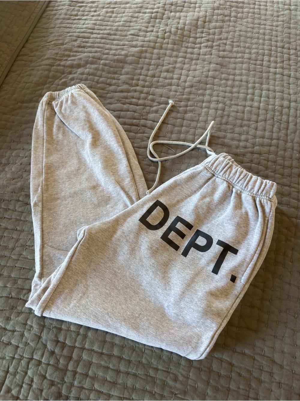 Gallery Dept Gray Kids Sweatpants with DEPT. Logo